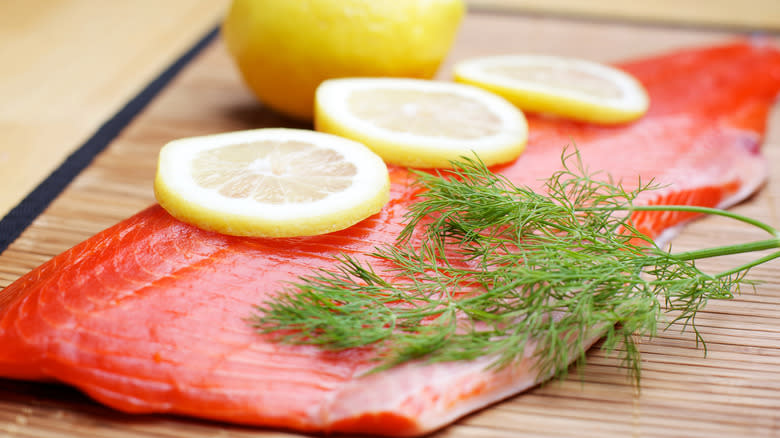 sockeye salmon filet