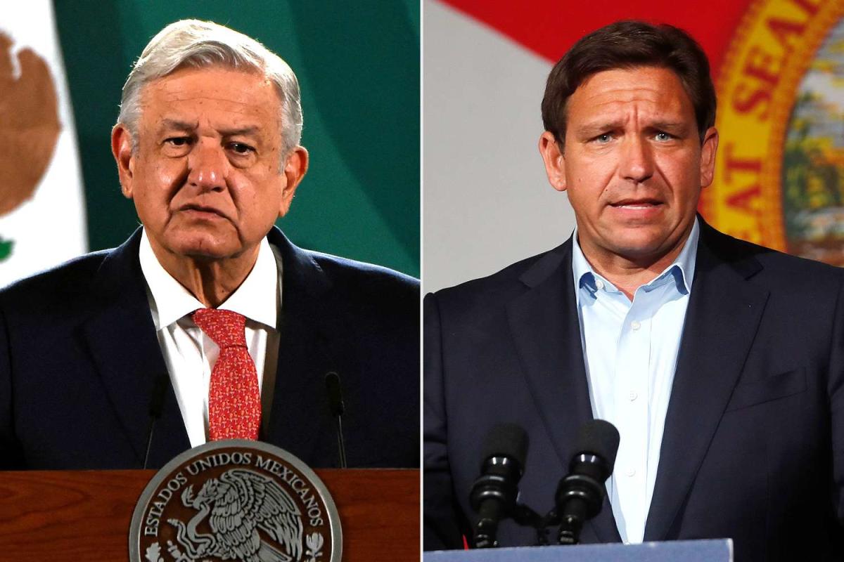 Presidente de México insta a los hispanos a rechazar a Ron DeSantis por faltarle el respeto a los inmigrantes: ‘Despierten’