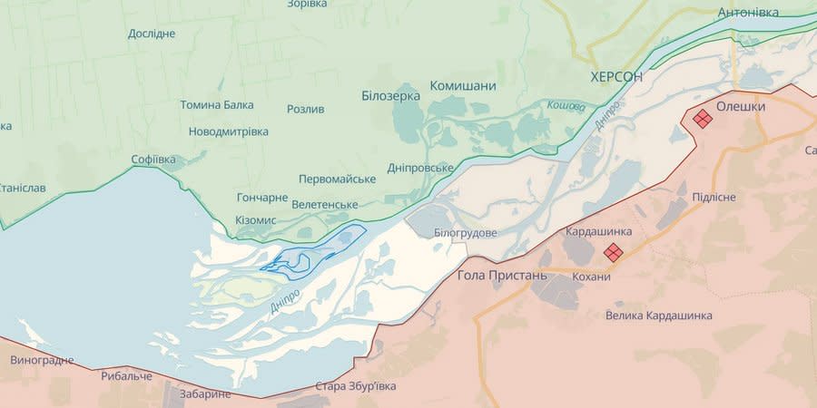 Ukrainian troops liberated Nestryga Island on the Dnipro River
