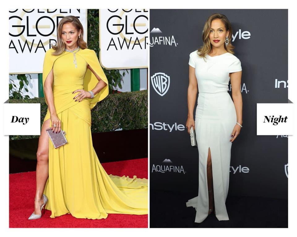 Jennifer Lopez attends the 2016 Golden Globes and after-party.