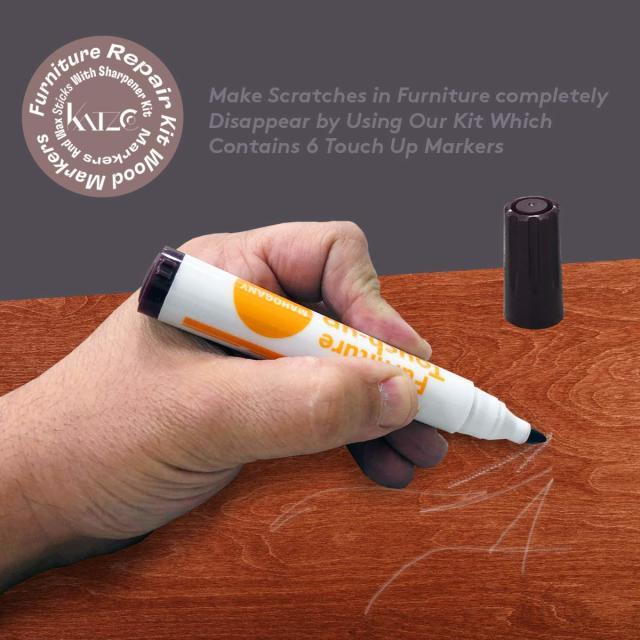 Furniture Restoration Wood Stain Markers Set with Filler Sticks