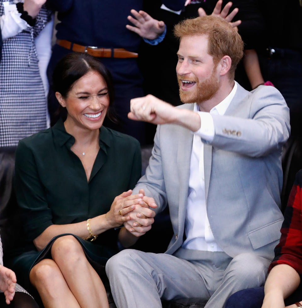 The Duke and Duchess of Sussex’ child is due next spring. [Photo: Getty].