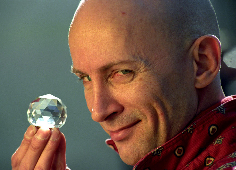 Rocky Horrow Show creator, Richard O'Brien during a photocall at Channel Four television for a new series of his show " The Crystal Maze".   (Photo by Adam Butler - PA Images/PA Images via Getty Images)