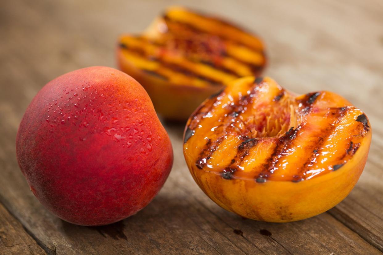 grilled peach