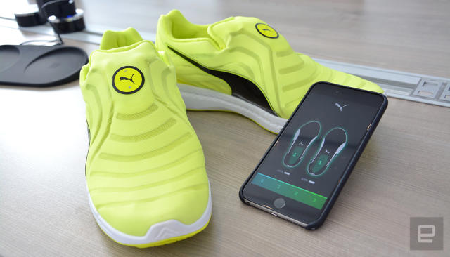 Puma's self-lacing shoes were made for track athletes Engadget