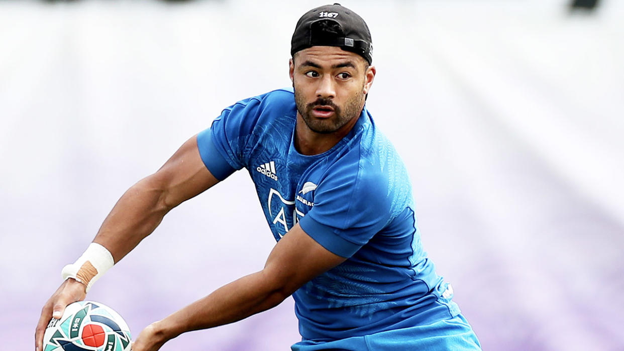 Richie Mo'unga was identified as one Crusaders player training in public despite New Zealand's coronavirus laws. (Getty Images)