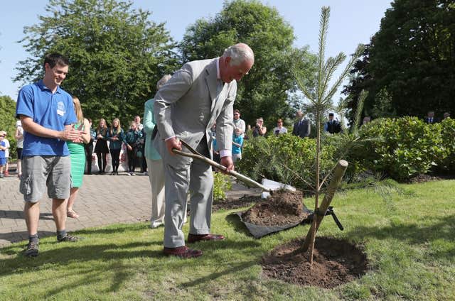 Royal visit to Castlebank Park and Horticultural Centre