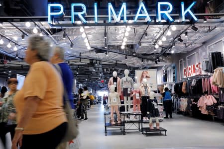 Items for sale are displayed inside of a Primark store in the Brooklyn borough of New York