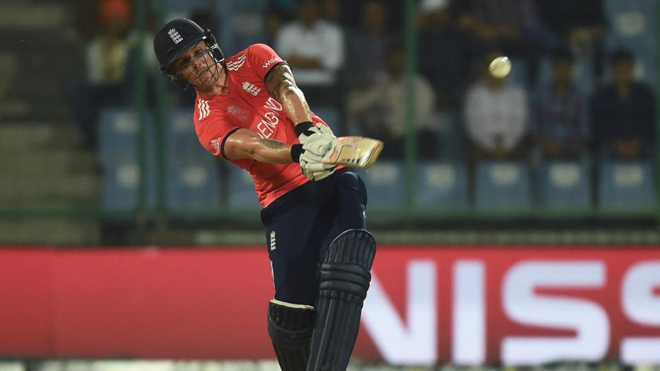 England batsman Jason Roy in the Cricket World T20 final in 2016