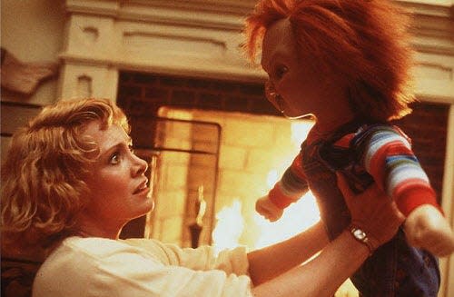 A still from "Child's Play," a horror film released in 1988 starring Catherine Hicks.