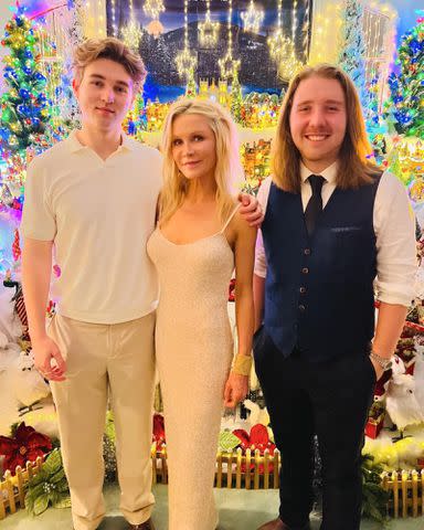 <p>Danielle Spencer Instagram</p> Danielle Spencer and her sons Charles and Tennyson.