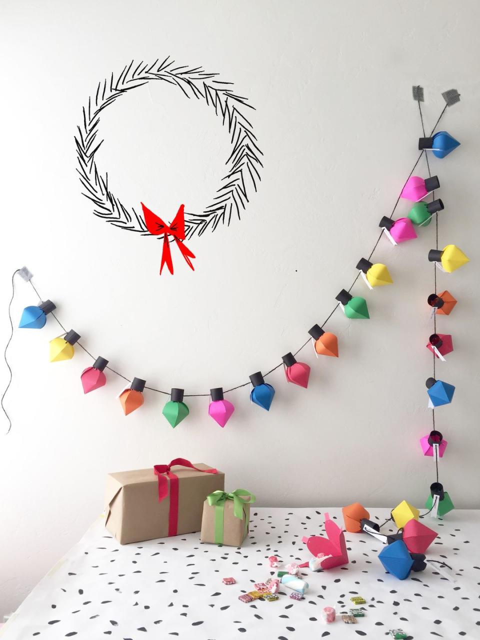 5) DIY Christmas Bulb Advent Calendar