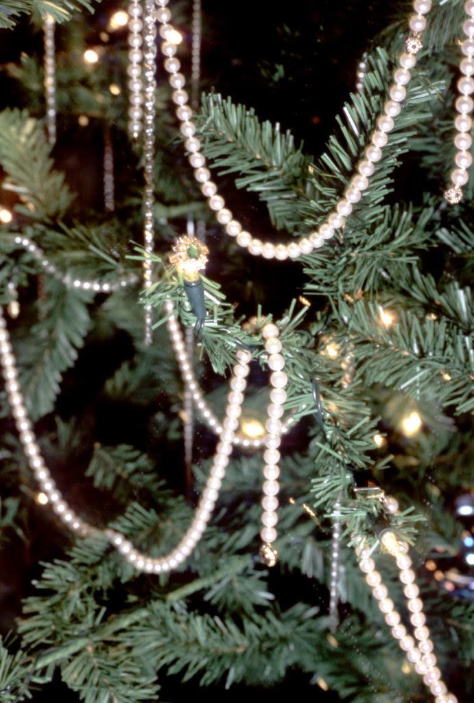 Closeup of a Christmas tree