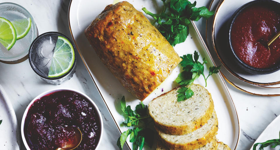 A plant-based vegan roast from Coles for Christmas.