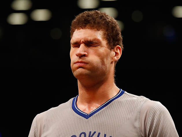 Brook Lopez has seen some stuff. He also hasn't seen some stuff. (Getty Images)