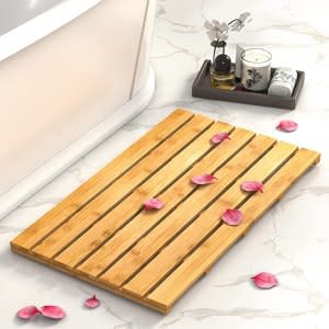 bamboo shower mat domax