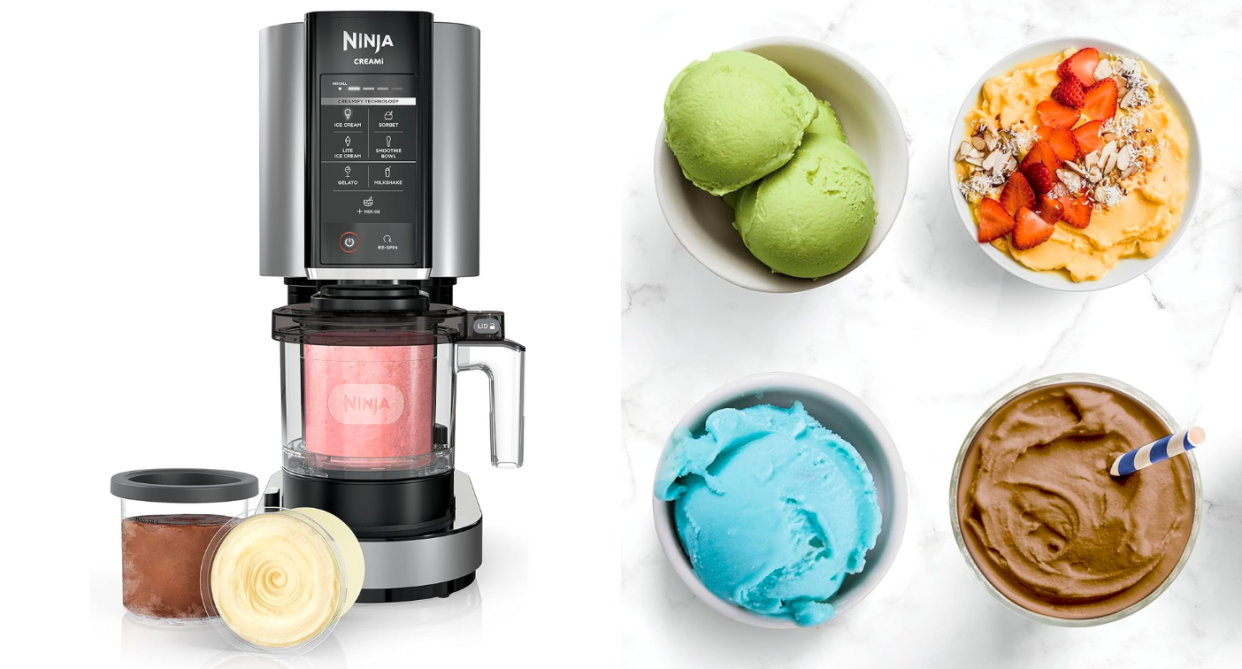 Shop the Ninja CREAMi Ice Cream Maker on sale on Amazon. Photos via Amazon.