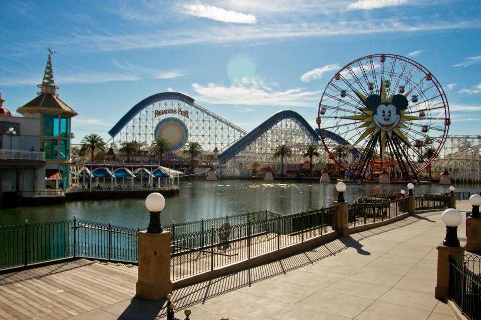 Der Disneyland california Adventure Park: Disneys Gewinn stürzte um neunzig Prozent auf 460 Millionen Dollar ab.  (Bild: Getty)