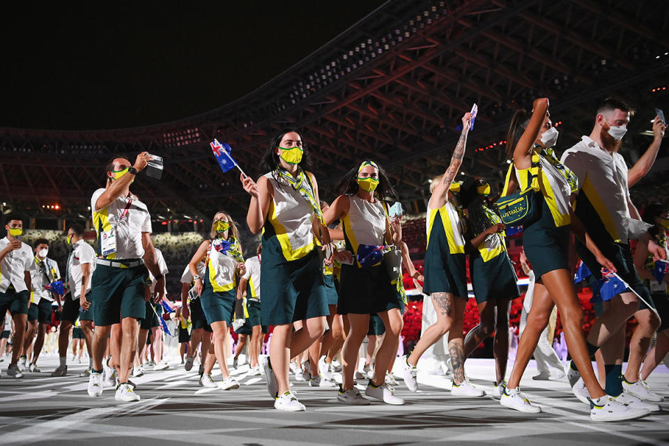 <p>Australia went with a look we'll call 'Girl Scout Chic.' </p>