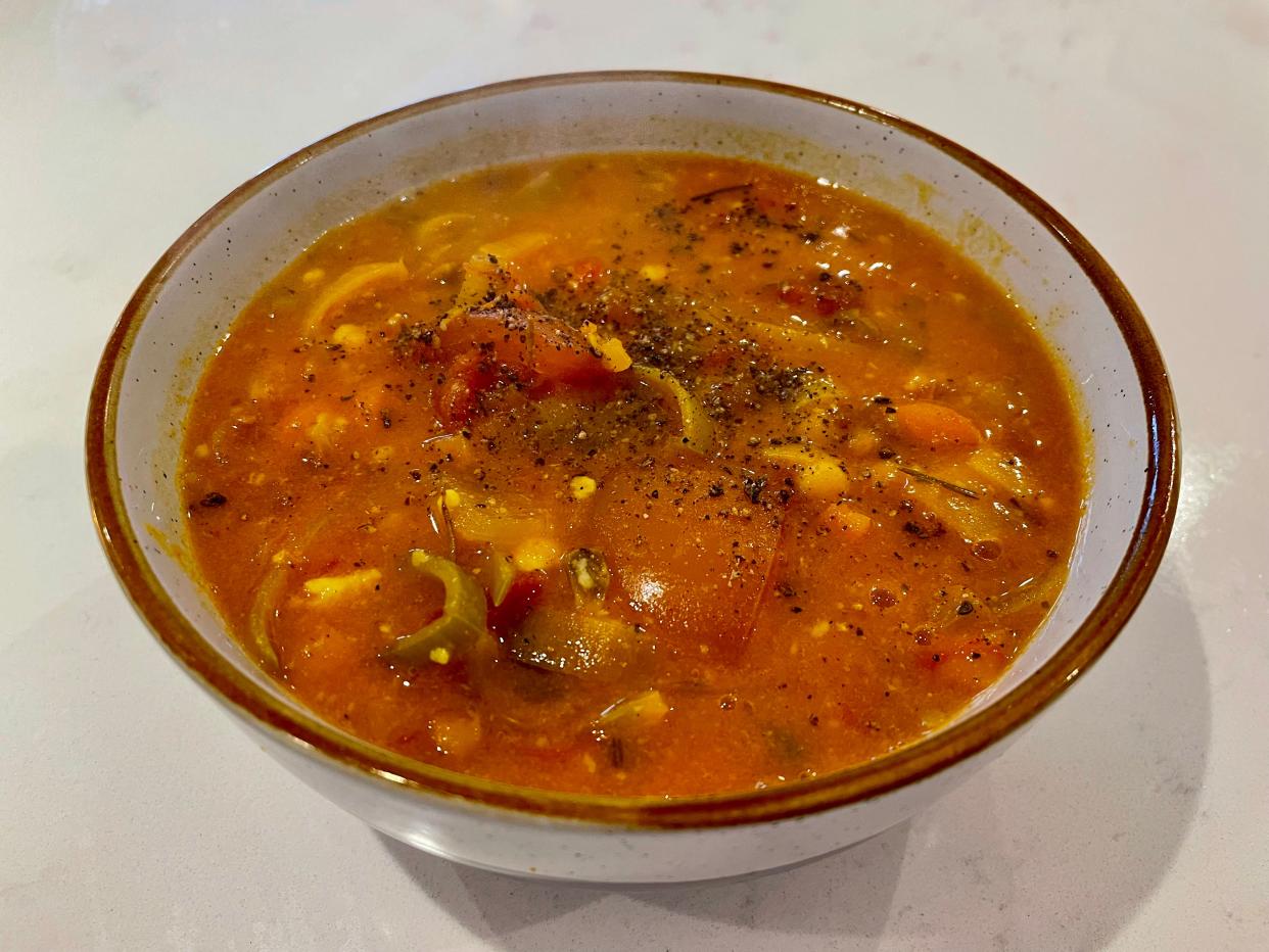 A bowl of Moroccan soup.