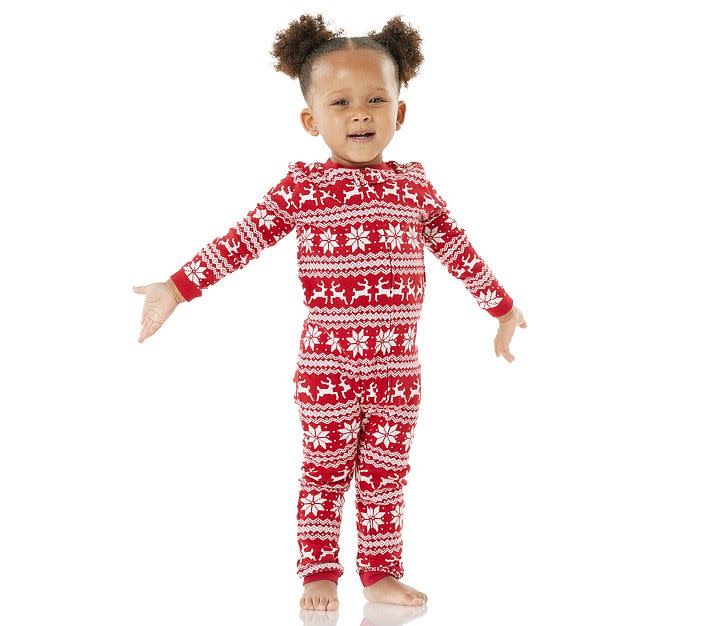 1) Classic Fair Isle Organic Nursery Pajama