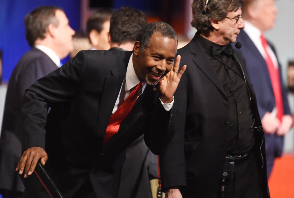 Ben Carson listens