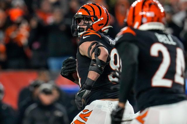 Watch: Sam Hubbard was mic'd up for record-breaking playoff fumble return TD