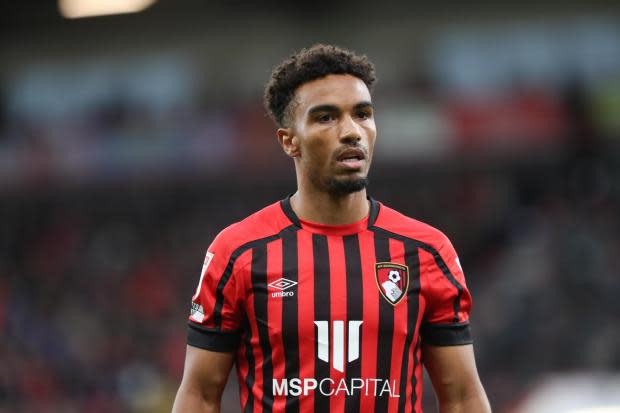 AFC Bournemouth v  Huddersfield in Championship game at Vitality Stadium. Junior Stanislas.