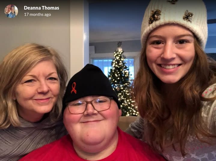 This family photo was shared to Daniel's GoFundMe page in 2017. Photo: GoFundMe