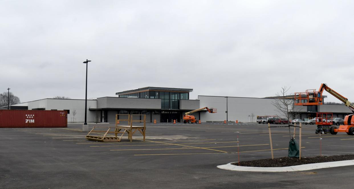 Work continues on the new Meijer Supercenter location on North Main Street in North Canton.