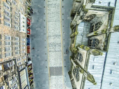 An image of Edinburgh from Dronescapes - Credit: Francesco Gernone