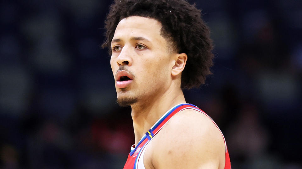 Cade Cunningham, pictured here in action for the Detroit Pistons.