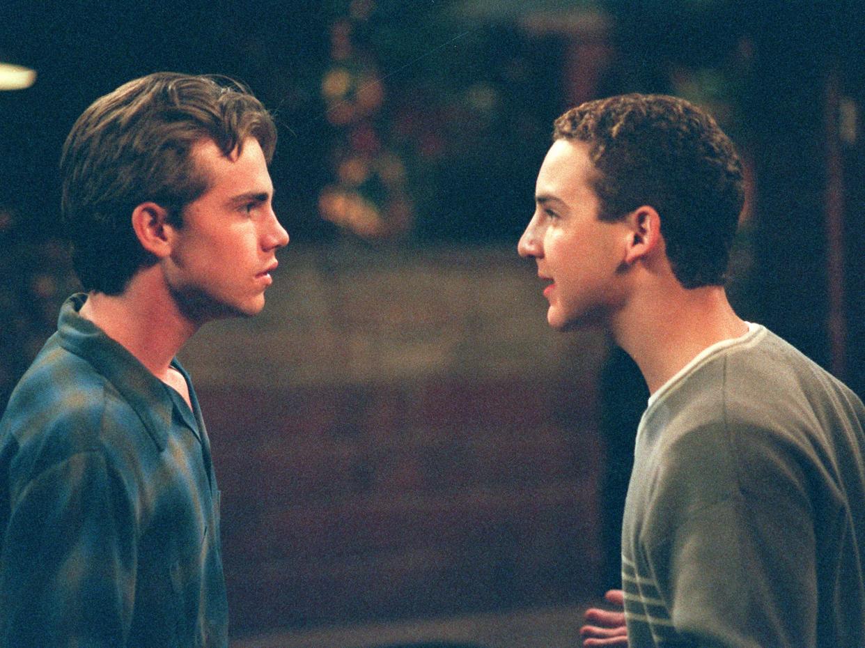 Rider Strong and Ben Savage on "Boy Meets World."