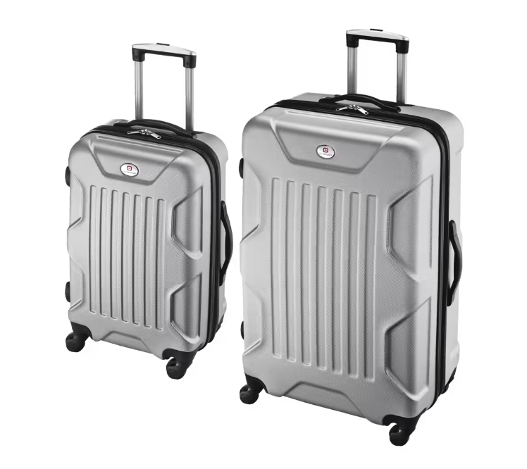 Outbound 2-Piece Hardside Spinner Wheel Travel Luggage Suitcase Set. Image via Canadian Tire.