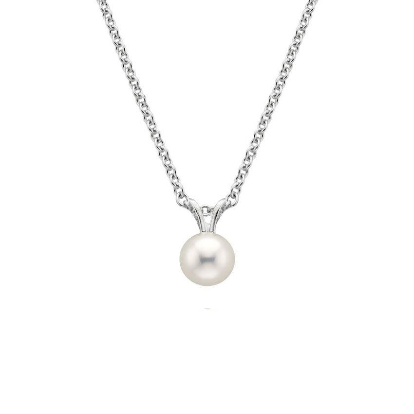 Silver Premium Akoya Cultured Pearl Pendant