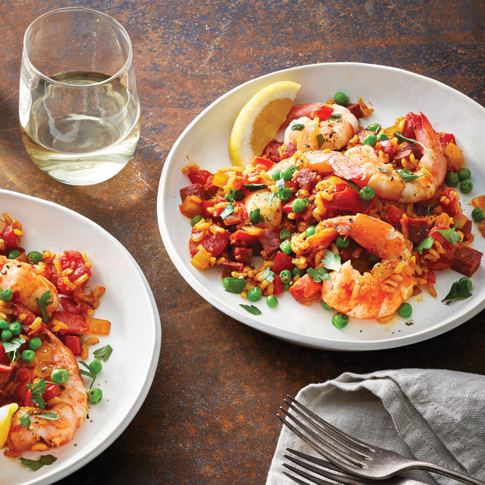 Slow-Cooker Shrimp & Chorizo Paella