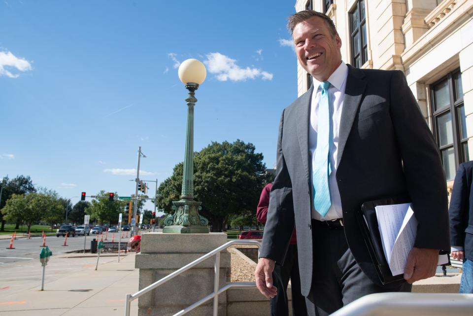 Attorney General Kris Kobach's office on Friday asked a federal judge to undo a policy allowing transgender Kansans to change the gender marker on their birth certificates.