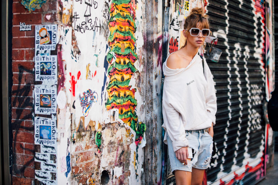 Picture of NYFW Street Style Shoulder