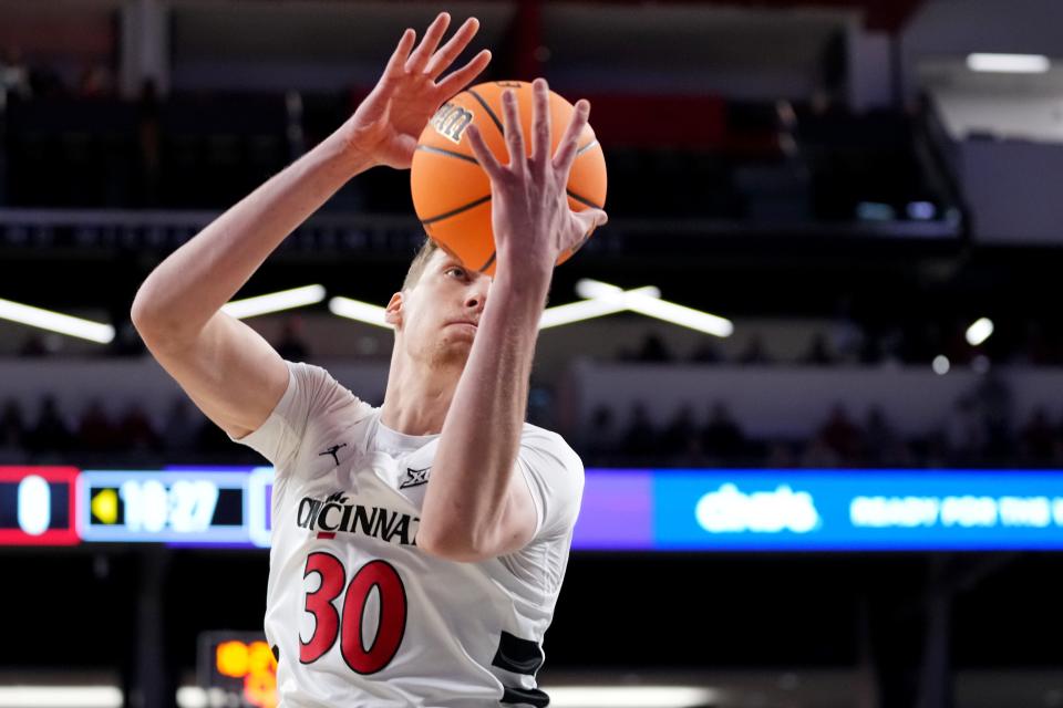UC Bearcat forward Viktor Lakhin has not scored in double figures in a month and has just four points in his last four games, all coming at Texas Tech.