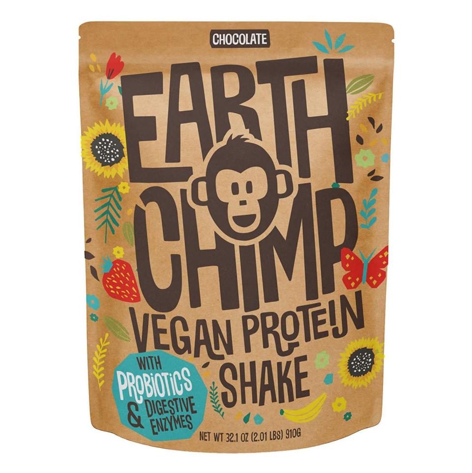 <p><strong>EarthChimp</strong></p><p>amazon.com</p><p><strong>$37.99</strong></p><p>Combining 20 grams of plant-based proteins with probiotics, fiber, and digestive enzymes, this vegan protein powder is ideal for gut health and comes recommended by Palinski-Wade, “Whether you're a protein shake connoisseur or just overwhelmed by options, this one is great,” one Amazon reviewer says. “I’ve tried loads and loads of plant based protein powders, but it’s super hard to find one that doesn’t taste like dirt. This one is delicious!”</p><p><em><strong>Nutrition per two-scoop serving</strong>: 120 cal 2 g fat (0.5 g trans fat), 10 g carb (5 g fiber), 20 g pro, 3 g sugars, 0 mg chol, 230 mg sodium</em></p>