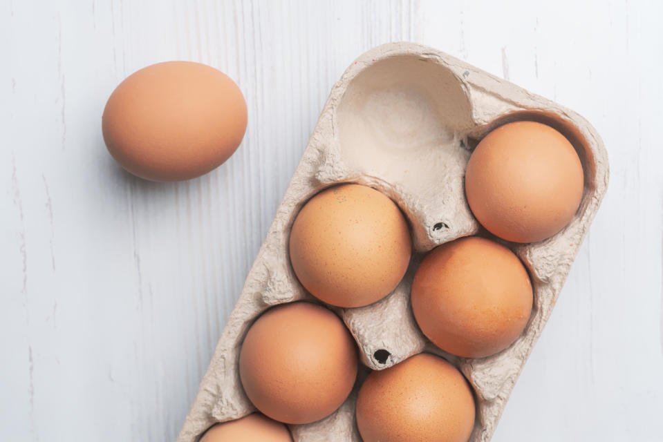 Eggs are a great source of protein and are high in omega-3 fatty acids which help decrease depression.