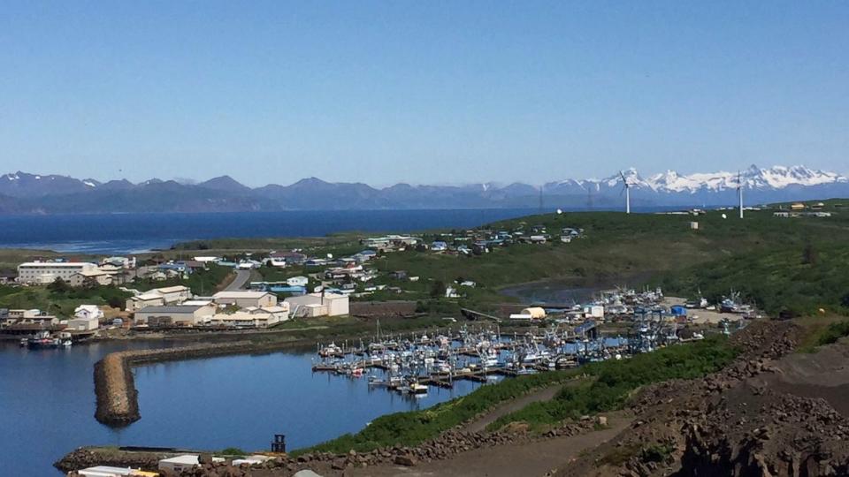 PHOTO: This file photo provided by Andy Varner, city administrator for Sand Point, Alaska, shows the city's harbor on June 7, 2016. A 7.2-magnitude earthquake triggered a brief tsunami advisory for southern Alaska late July 15, 2023. (Andy Varner/AP)