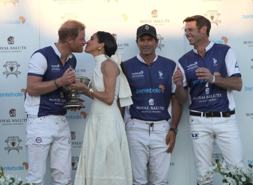 The polo match was a fundraising bash for Harry’s charity Sentebale. ZUMAPRESS.com