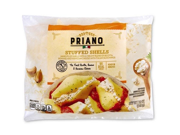 Package of Priano stuffed shells