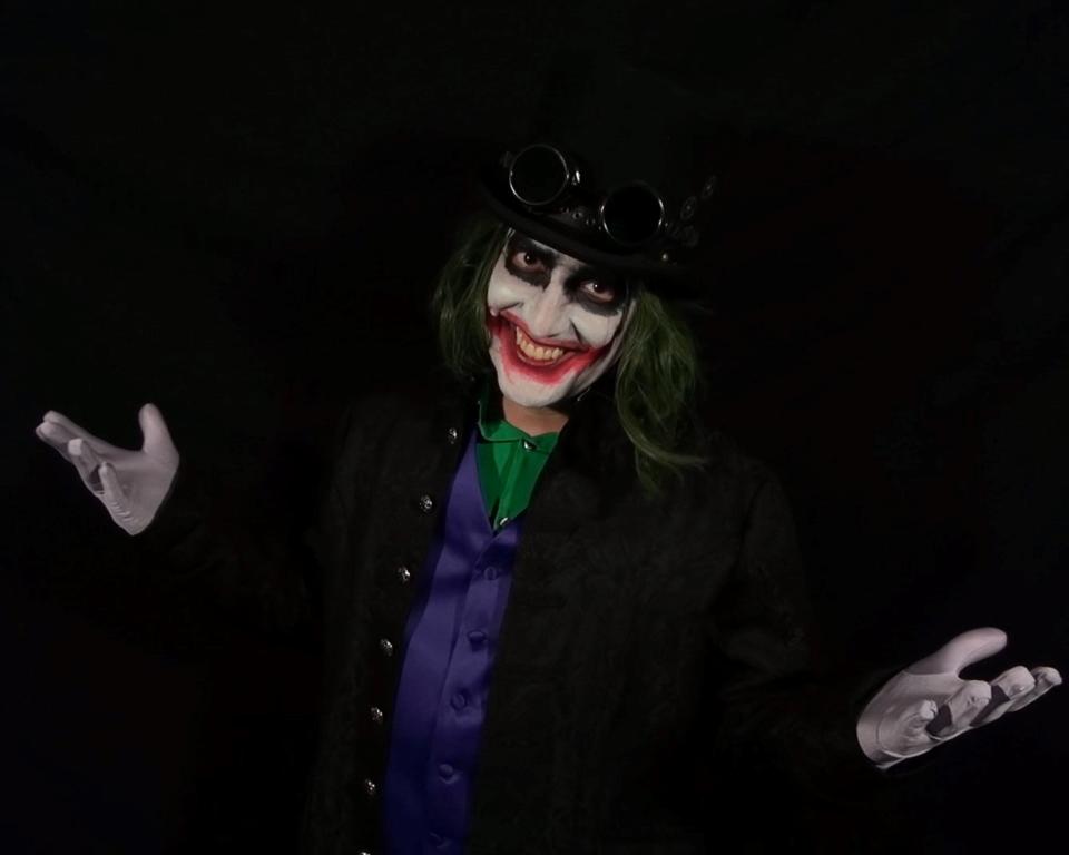 Cosplayer Joel Xero will portray a steampunk Joker at the 2023 SWFL SteamCon in Cape Coral.