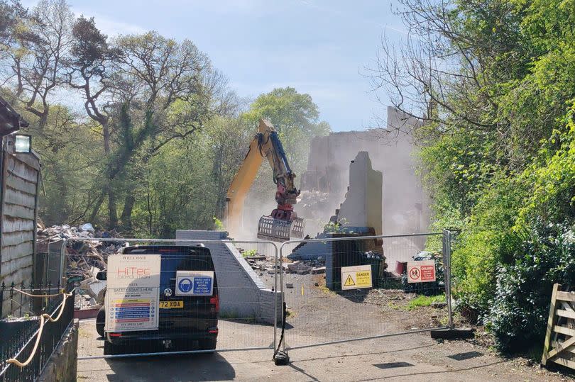 The building is finally flattened after lying derelict for six years -Credit:Andrea Lambrou/ReachPlc