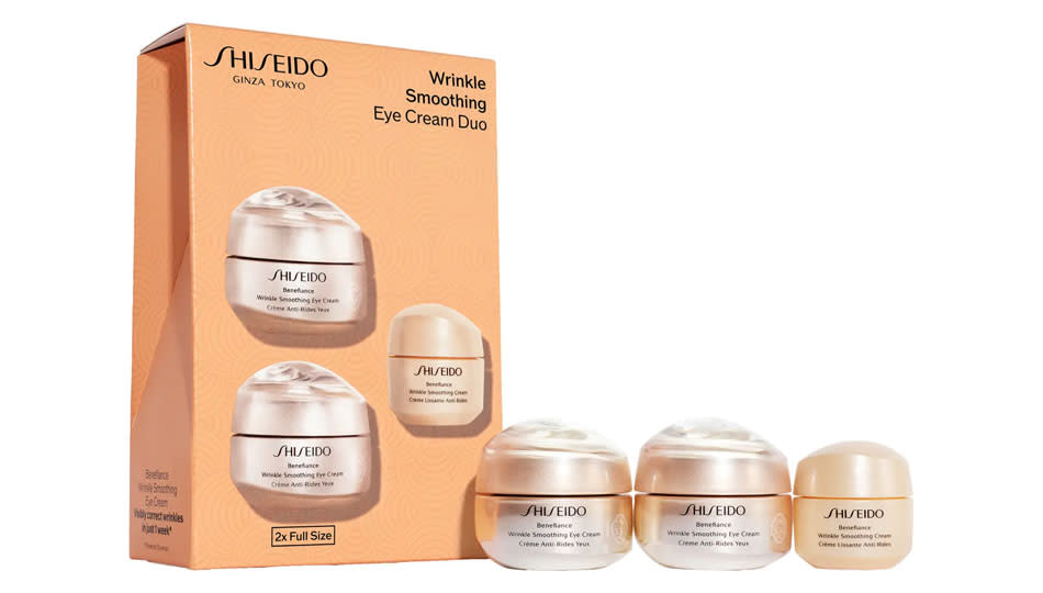 Sheseido Benefiance Eye Cream Set is a strong defense against aging eyes. (Photo: Nordstrom)