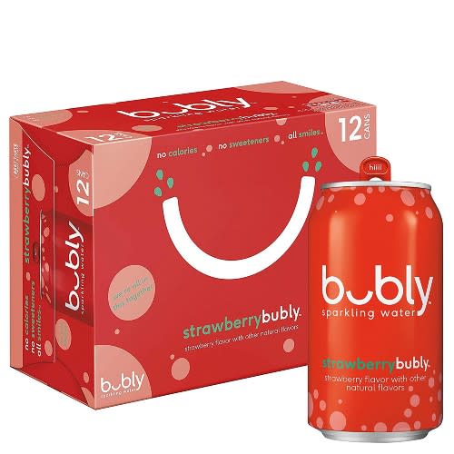 bubly Sparkling Water, 12-pack. (Photo: Amazon)