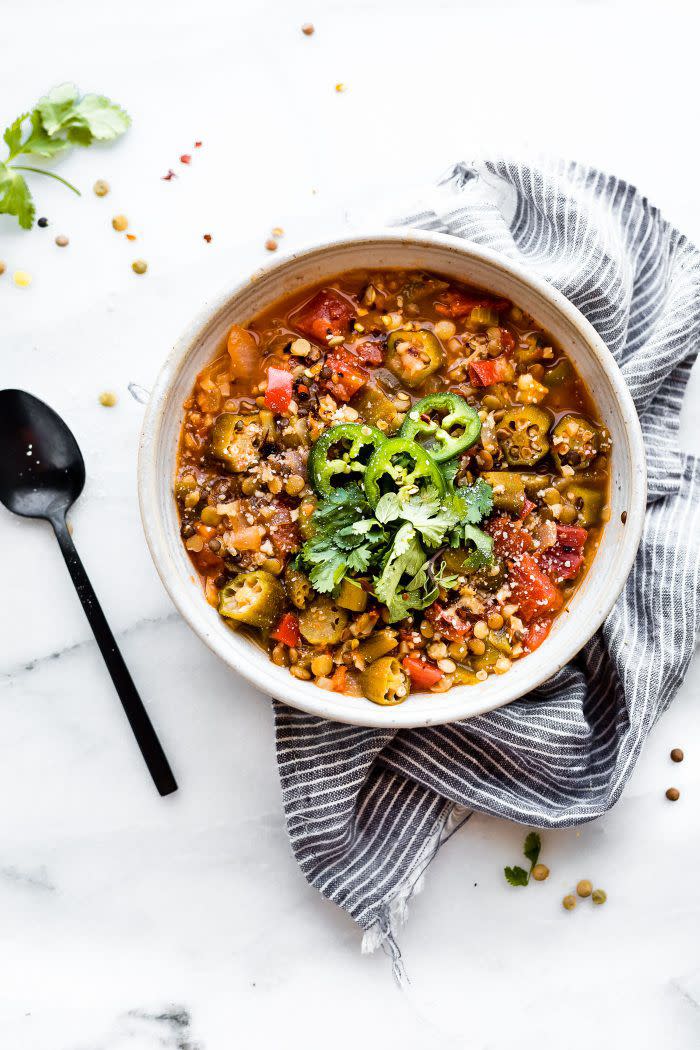 Snappy Instant Pot Lentil Gumbo