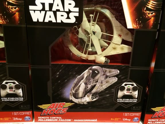 A new line of "Star Wars" toys was revealed at midnight (Sept. 4) at the Times Square Toys 'R' Us.